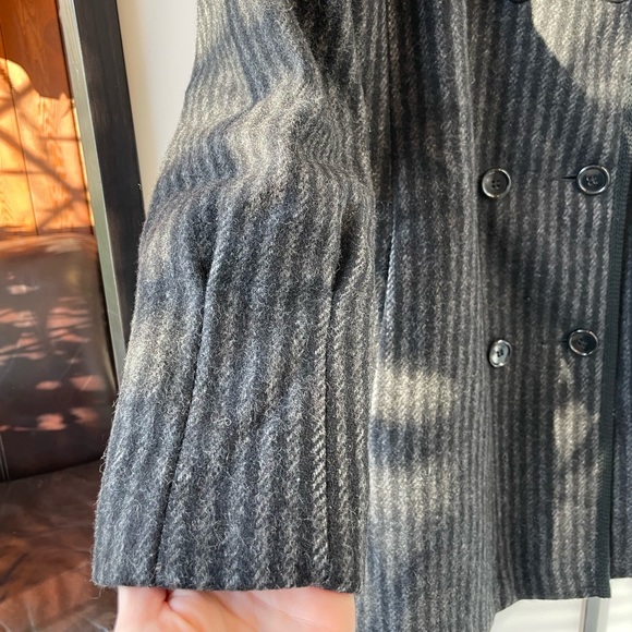 Vintage Sears Wool Pinstripe Coat - Picture 2 of 11